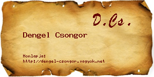 Dengel Csongor névjegykártya