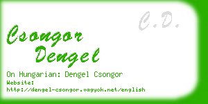 csongor dengel business card
